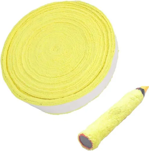 Vista 9 de ITODA Toalla de raqueta de tenis de bádminton, pegamento de mano de algodón antideslizante para sudar, raqueta de bádminton, cinta para el sudor