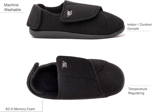 Vista 22 de EuropeanSoftest - Pantuflas clásicas con forro de rizo francés para mujer, con espuma viscoelástica 80-D, transpirables, lavables, para interiores