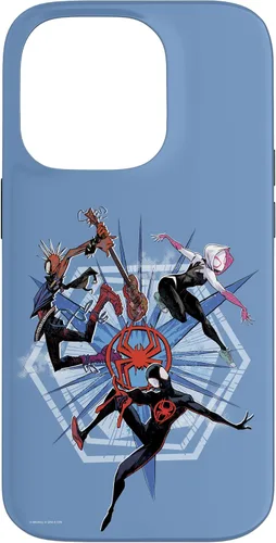 Vista 17 de Funda para iPhone 16 Marvel Spider-Man: Across the Spider-Verse Miles Gwen Hobie