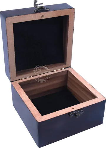 Vista 32 de Urna de madera antigua hecha a mano con grabado del árbol de la vida tallada a mano para mujeres y hombres, joyas Acentos de decoración del hogar