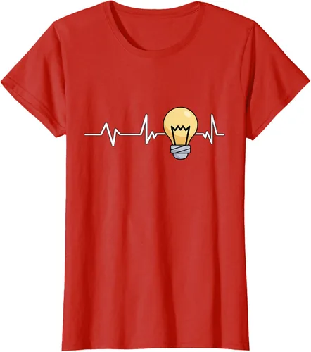 Vista 91 de Bombilla Heartbeat bombilla regalo bombilla bombilla camiseta Negro