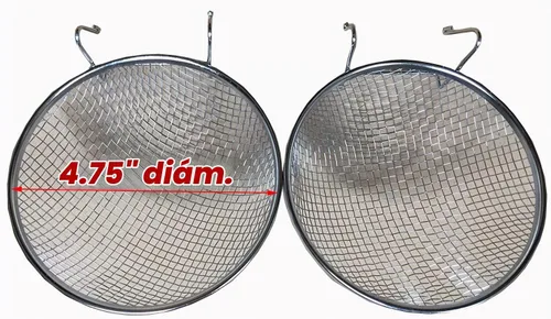 Vista 2 de Lote de 5 nidos de pájaros canarios de acero inoxidable galvanizado sin óxido con gancho de jaula