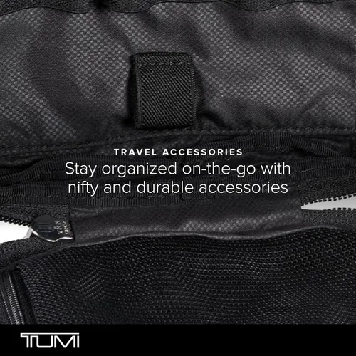 Vista 6 de TUMI - Bolsa de accesorios de equipaje - Neceser de viaje para hombre y mujer, Negro -, Bolsa de accesorios pequeña