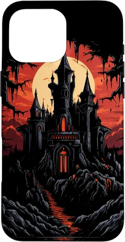 Vista 19 de Carcasa de fantasía oscura para iPhone 16 Castillo gótico Arquitectura Gótica Brujería