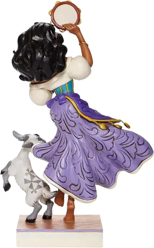 Vista 2 de Enesco Disney Traditions by Jim Shore - Figura de Esmeralda y Djali, 8.75 pulgadas, multicolor