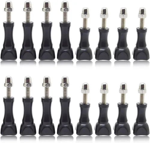 Vista 5 de Tornillos de pulgar: 3 largos y 3 cortos, compatibles con GoPro Hero 11-2 y más, negro