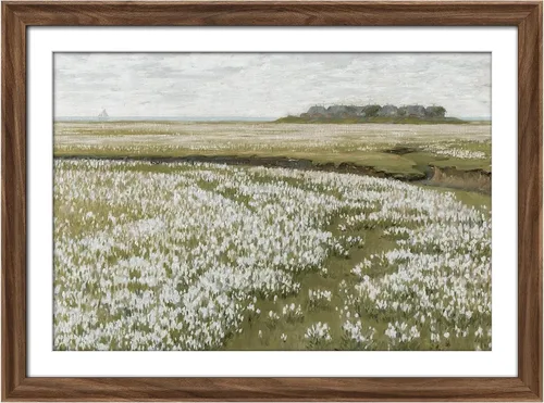Vista 265 de MUDECOR Lienzo enmarcado prémium para pared, pinos nevados en bosque de invierno, ilustraciones modernas, arte contemporáneo, escénico, divertido