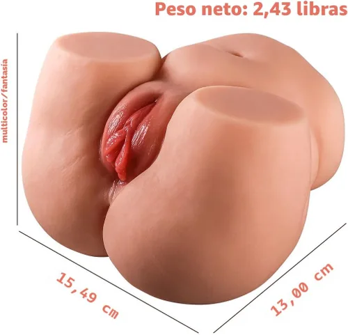 Vista 5 de Muñeca sexual de 2.43 libras para hombre, muñecas sexuales de trasero y vagina de bolsillo para hombres, juguetes sexuales para hombres, torso