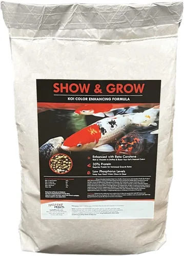 Vista 12 de HALF OFF PONDS Grow Pro Koi Fish Food - Pellets flotantes de 10 libras, tamaño de 0.118 in, alimento para peces dorados para estanques, 40%