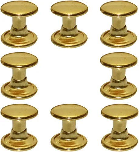 Vista 14 de 300 juegos de remaches de cuero, remaches de doble tapa, tachuelas tubulares de metal, reparaciones, decoración, accesorios de manualidades