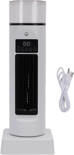 Vista 6 de USB Bladeless Tower Fan for Bedroom Office, 13.58 Inch
