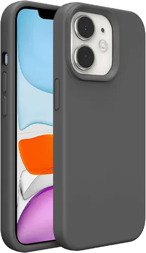 Vista 90 de Funda de silicona prémium para iPhone SE/8/7, con forro de microfibra suave antiarañazos, a prueba de golpes, color negro, iPhone SE/8/7