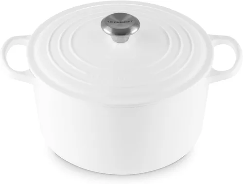 Vista 17 de Le Creuset Horno redondo profundo Signature de hierro fundido esmaltado, 6.5 cuartos de galón., Artichaut