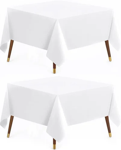 Vista 26 de Utopia Kitchen Mantel rectangular, 1 paquete, mantel lavable a máquina, mantel de poliéster para comedor, fiestas de bufé, pícnics, eventos, bodas