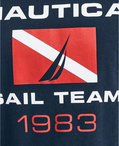 Vista 5 de Nautica Camiseta gráfica de manga corta 100 algodón para hombre