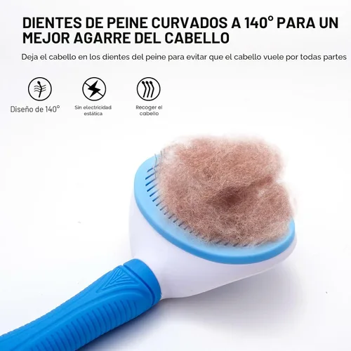 Vista 4 de Cepillo de limpieza automática para el aseo de mascotas - Elimina la capa interior suelta y la muda, adecuado para gatos y perros de pelo largo