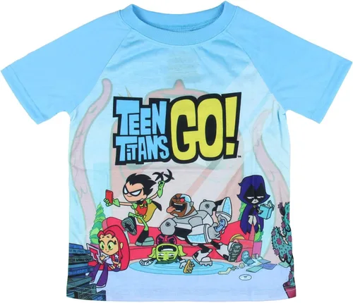 Vista 5 de Teen Titans Go. Corto Pajama Big Boys Chill 2 piezas