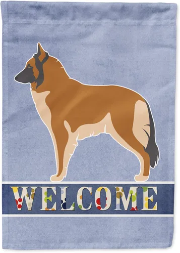Vista 48 de Caroline's Treasures BB8334GF AIDI Bandera de jardín para perro de montaña del Atlas, bandera de buzón azul, bandera decorativa para patio exterior