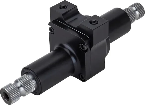 Vista 4 de Speedway Motors Acelerador de Dirección 2:1 de Cuerpo Pequeño, 3/4 Pulgadas 36 Estrías, Aluminio Ligero, Acabado Negro Anodizado, Tamaño Compacto