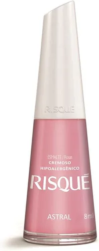 Vista 7 de Esmalte de uñas Risque Nude Esmalte de Unhas Secado rápido, hipoalergénico, de larga duración, extra brillante, fabricado en Brasil Desnudo