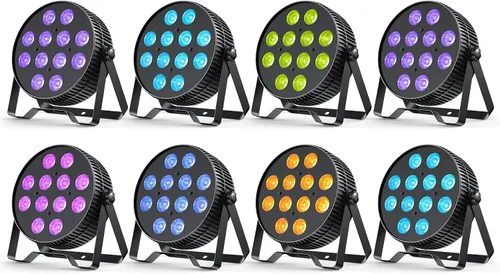 Vista 12 de Betopper Luz LED de escenario de 12 x 18 W, 6 en 1 RGBAL+UV DJ Par Lights-1