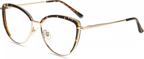 Vista 10 de Firmoo Lentes de bloqueo de luz azul, antifatiga ocular, anti dolor de cabeza, corte UV, gafas de lectura para computadora Cateye con aumento Negro