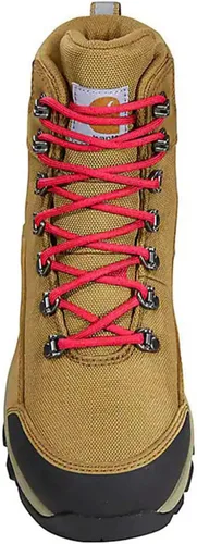 Vista 16 de Carhartt Botines de cuña de 6 pulgadas impermeables con punta suave para mujer, Negro