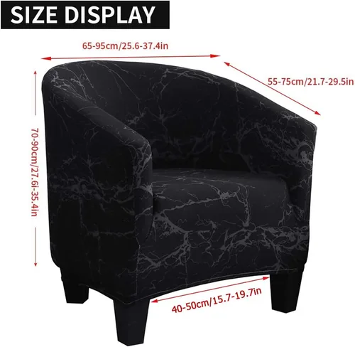 Vista 2 de Beacon Pet Funda para silla de club, elástica de elastano con patrón impreso extraíble, funda de sofá, protector de muebles para sala de estar, A15