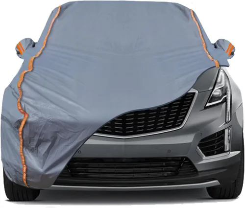 Vista 43 de TUCAREST - Funda de auto completa de 6 capas de alta calidad, diseño de cremallera de carcasa dura, impermeable, resistente a la intemperie
