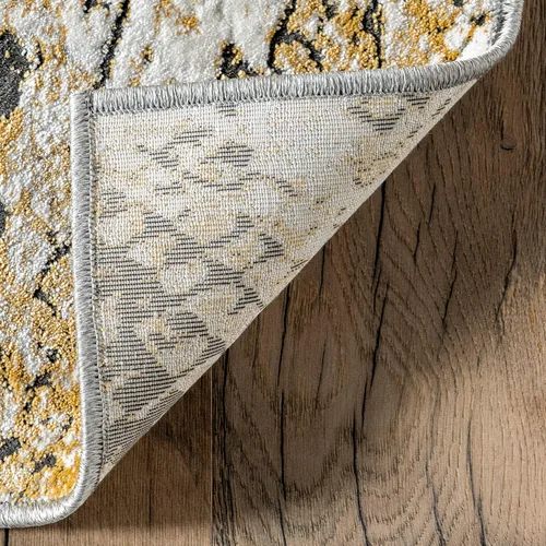 Vista 4 de nuLOOM Aideen Modern Snake Patterned Area Rug, 4x6, Beige