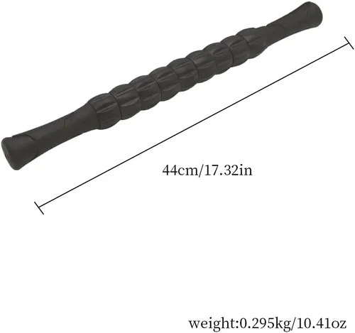 Vista 3 de Magik Paquete de 1 a 2 rodillos musculares para deportistas, masaje corporal, terapia física (1 paquete, negro)