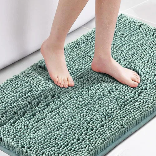 Vista 23 de H.VERSAILTEX Alfombra de Baño Alfombra de Baño Alfombras de Baño para Baño Antideslizante Alfombras de Baño Extra Gruesa de Chenilla Alfombra 17" x