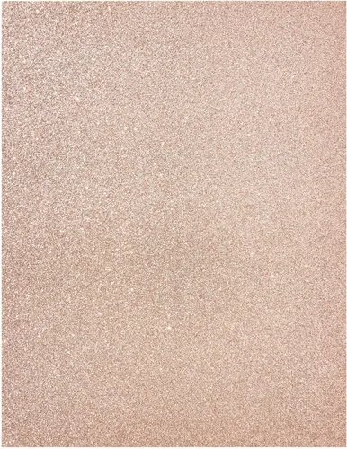 Vista 6 de Bright Creations Cartulina con purpurina de oro rosa, papel de cartulina apto para impresora, papel de álbum de recortes para suministros de álbumes