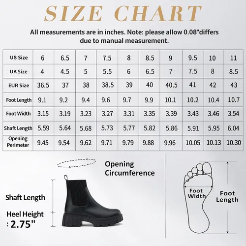 Vista 3 de Jeossy Botines 9610 para mujer, con plataforma Chelsea, tacón grueso, suela elástica