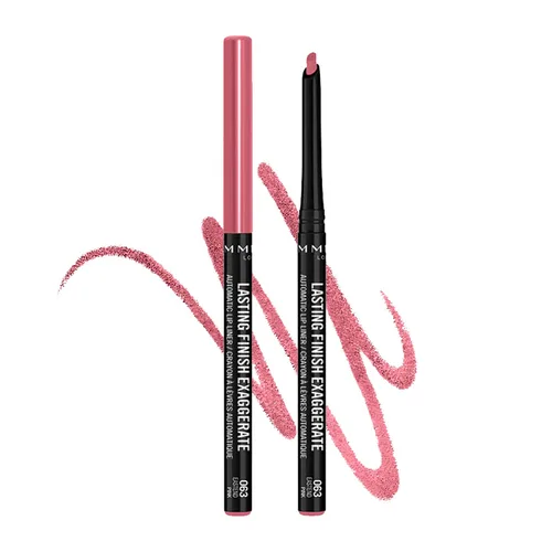 Vista 8 de Rimmel Acabado duradero Exaggerate Delineador automático de labios – Fórmula rica y suave, larga duración – 105 hechizos de malva, 0.01 onzas 105