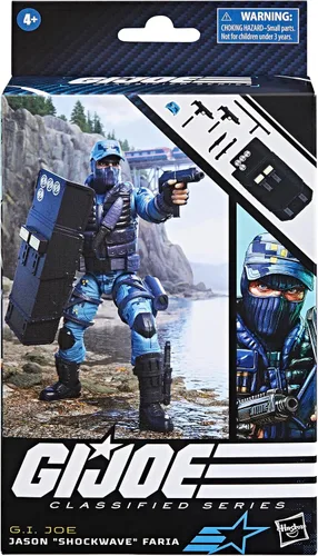 Vista 2 de G.I. Joe Classified Series Jason Shockwave Faria, figura de acción coleccionable, 105, figuras de acción de 6 pulgadas para niños y niñas, con 9