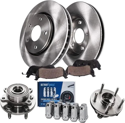 Vista 27 de Detroit Axle - Kit de frenos para Mazda CX-5 2019-2024, rotores de freno de disco pastillas de freno de cerámica con herrajes 2020 2021 2022 2023