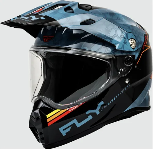 Vista 14 de Fly Racing Casco Trekker sólido (blanco, talla XL)