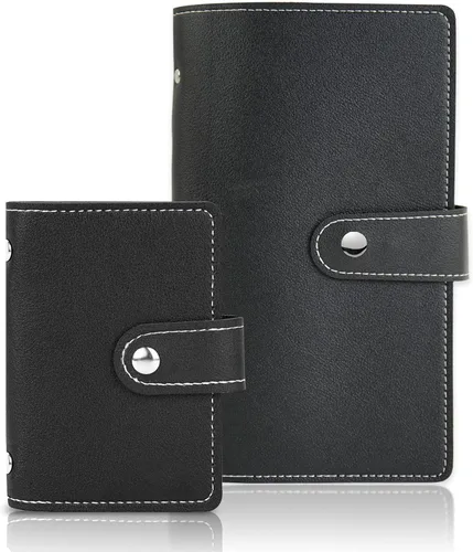 Vista 42 de lizimandu Libro Tarjetero para Tarjetas de Visita, Estuche Libro de Tarjetas de Visita de Cuero PU, Carpeta Organizadora para Tarjetas