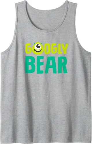 Vista 6 de Disney and Pixar's Monsters, Inc. Mike Wazowski - Camiseta sin mangas con oso, Negro, S