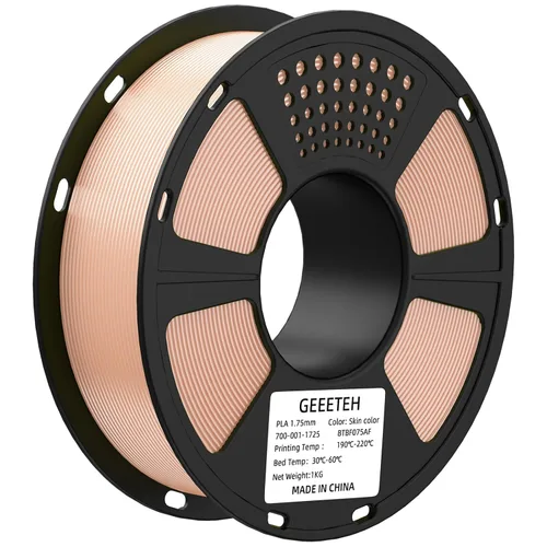 Vista 17 de GEEETECH Filamento PLA de color dorado sedoso de 0.069 libras, filamento de seda brillante para impresora 3D, carrete de 2.2 libras, precisión