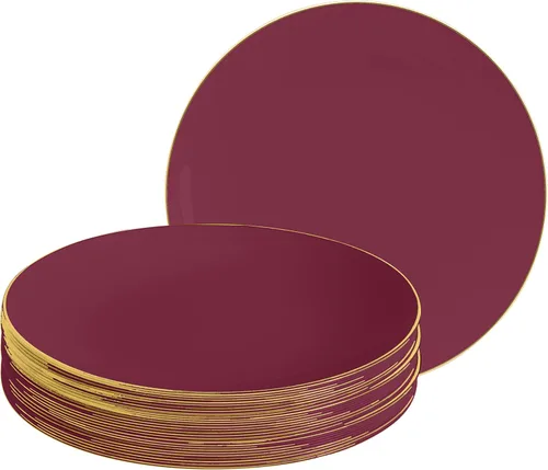 Vista 20 de LUXE PARTY NYC - Juego de 30 platos de plástico para vajilla Desechables 7.5 pulgadas Plato de ensalada Aperitivo Postre Artículos