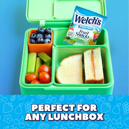 Vista 10 de Welch's Fruit Snacks, frutas mixtas y melocotón de mango, 0.8 onzas, 60