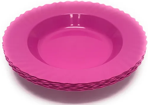 Vista 17 de Mintra Home Colección Curly (Plato de 9.75 pulgadas - 12 piezas, Azul)