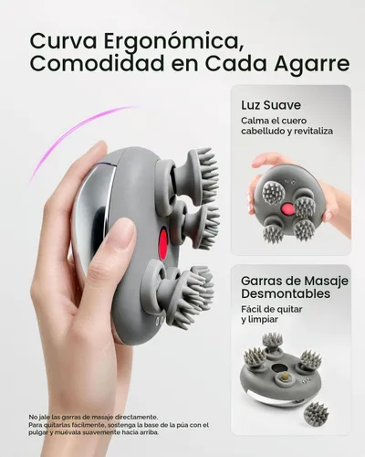 Vista 2 de Breo Scalp Mini Pro masajeador eléctrico del cuero cabelludo con amasado