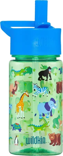 Vista 11 de Wildkin Botella de agua Tritan para niños de 16 onzas con tapa de popote a Unicornio