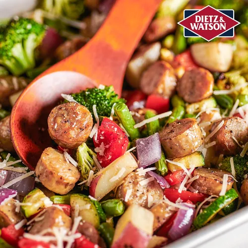 Vista 3 de Dietz & Watson Originals No Antibiotics Ever Buffalo Style Salchicha de pollo, 10 onzas