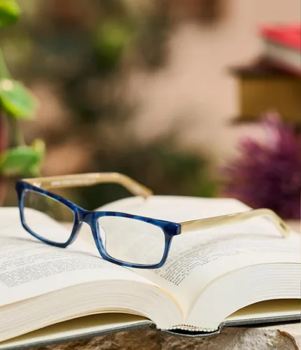 Vista 5 de eyebobs - Number Cruncher Gafas de lectura prémium para hombres y mujeres Marco rectangular