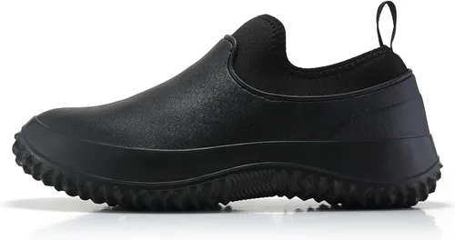 Vista 4 de Zapatos de chef impermeables antideslizantes para hombre, zapatos de cocina para servicio de alimentos, zapatos de jardín ligeros para acampar