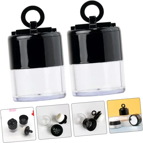 Vista 6 de Beaupretty Soplo portátil hermético del polvo del maquillaje de la caja del polvo de los cosméticos con el envase vacío